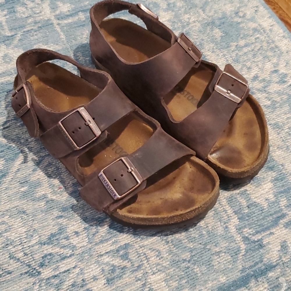 Oiled Leather Milano Birkenstocks--39 (Sz. 8-8.5)
